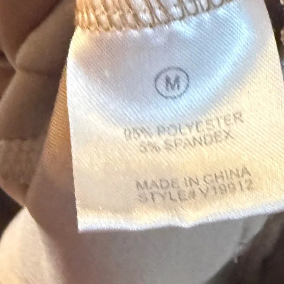 Fashion Nova Tan High Waist Tapered Pants Size M Elastic Back Business Casual - Picture 5 of 5